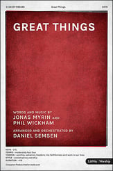 Great Things SATB choral sheet music cover